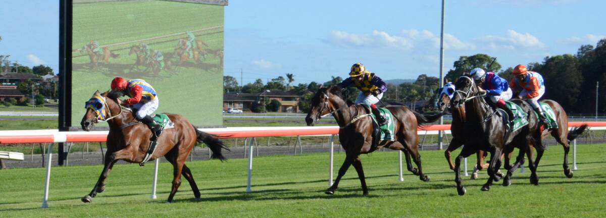 Casino Mondial clears out from the field to win the Hannam Vale Cup at Taree on March 13.