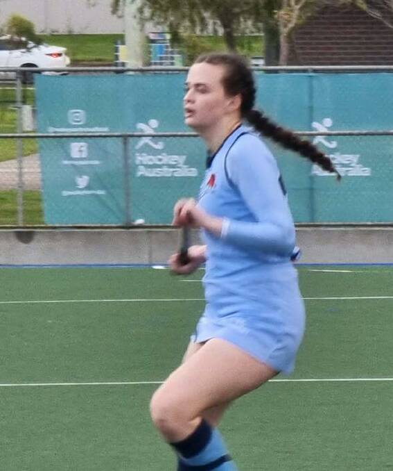 Lara Watts in action for NSW.