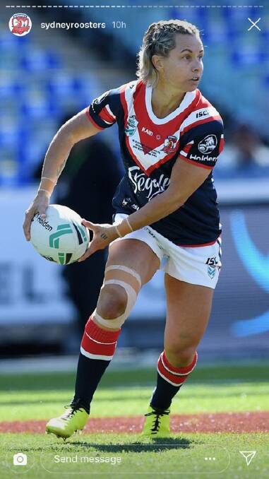 Hilder in action for the Roosters