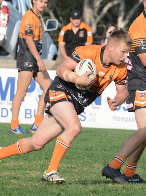 Hooker Mitch Collins will be a beneficiary if the Tigers win the ruck in the clash against Wauchope.
