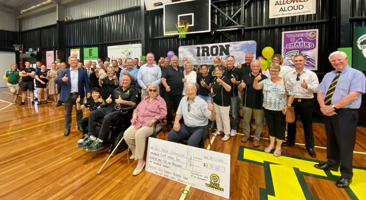 Announcement last year of the In $8.2 million grant from the Bushfire Local Economic Recovery Fund to transform Saxby Stadium into Iron Arena