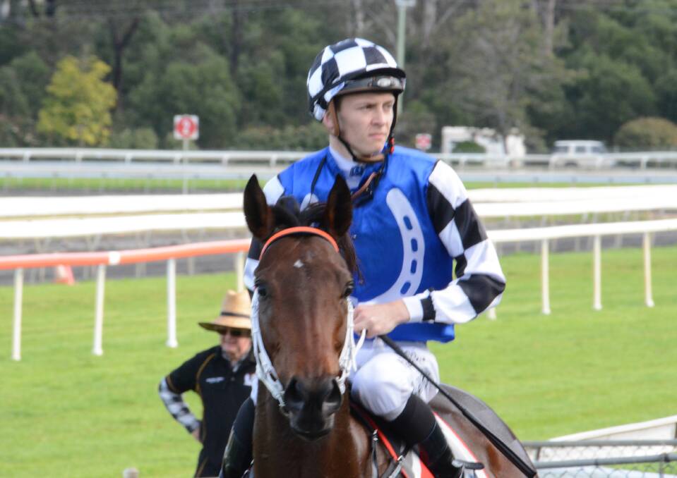 Apprentice jockey Dylan Gibbons has a great strike rate on the Taree track.