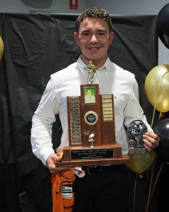 Jett Gilbert has been named Wingham's player of the year for all grades.