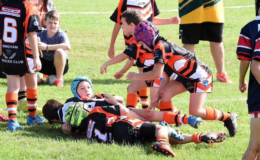 Junior rugby league games went ahead at the Wingham Sporting Complex last Saturday morning.