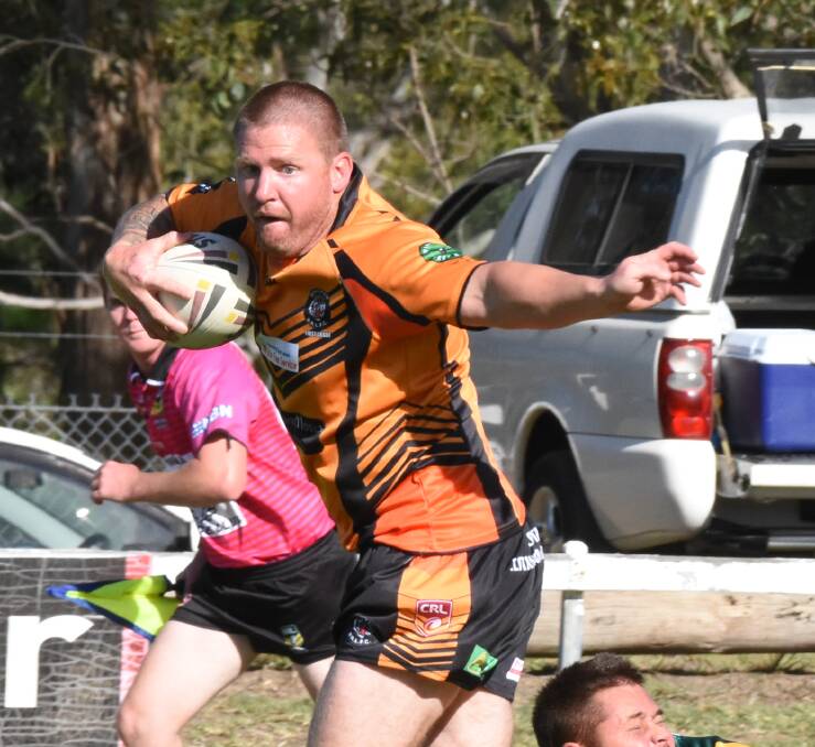 Danny Russell proved to be the game breaker for Wingham Tigers in the 23-22 win over Old Bar in the Group Three Rugby League game at Old Bar.