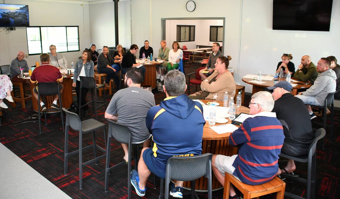 Manning Hockey club delegates at the association's end-of-season debrief meeting held at the Manning Hockey Centre last November.