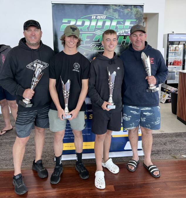 Last year's winners, Epic F1, Dave McMillan, Zak Armstrong, Jack Manning and Brett Armstrong.