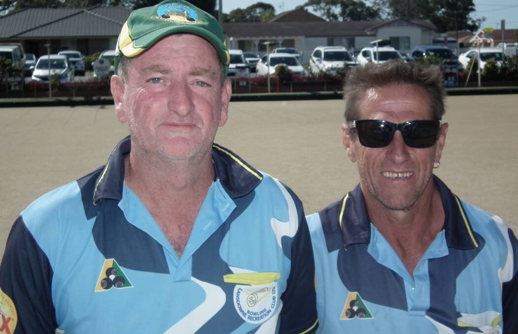 Wayne O'Neill and Mick Stanbury from Lansdowne were the runners up in the zone champion of champion pairs.