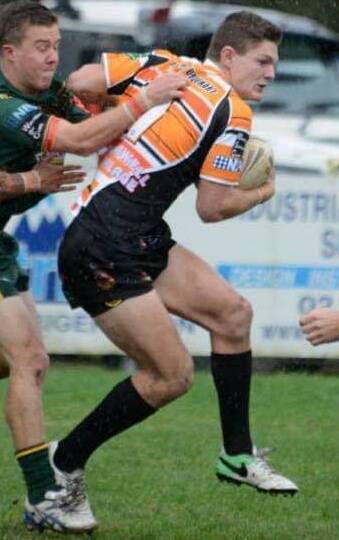 Callum Wesley, pictured playing for Wingham under 18s, will start in the centres for Taree City against Old Bar.