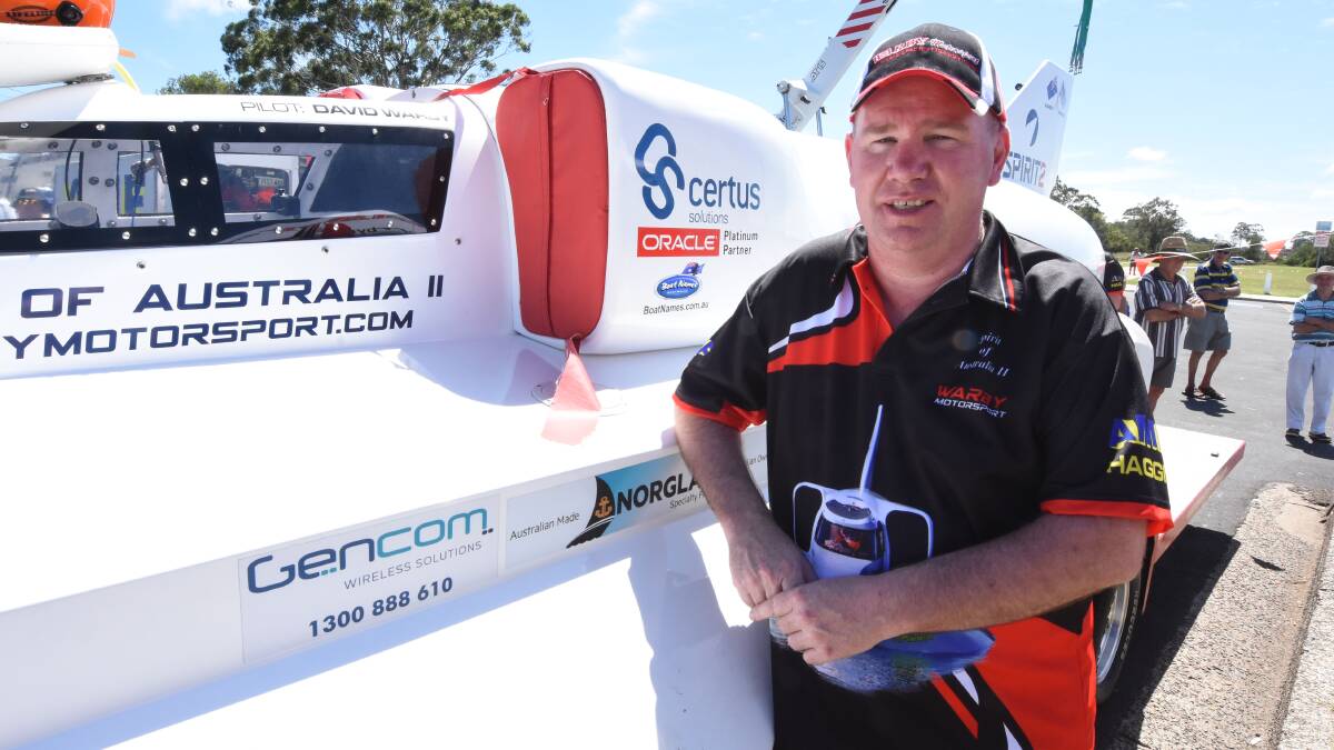 David Warby will test Spirit 2 this Saturday on the Manning River.