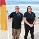Taree Old Bar Surf Club's director of lifesaving Dean Donovan and president Jane Lynch