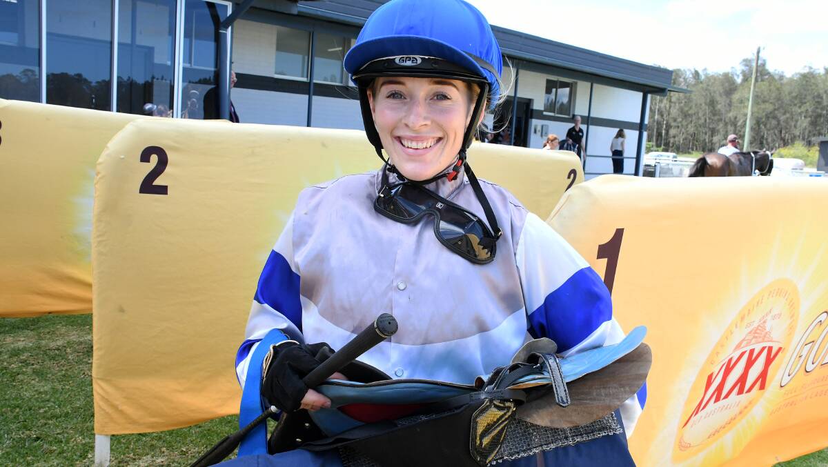 Inform apprentice Mollie Fitzgerald will ride Strobing in Sunday's Stacks Law Firm Taree Gold Cup for trainer Tony Ball. Picture Scott Calvin
