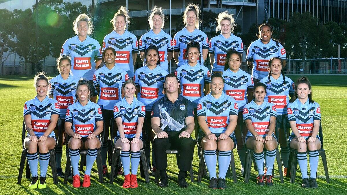 The winning NSW side. Holli Wheeler is second from the left in the top row.