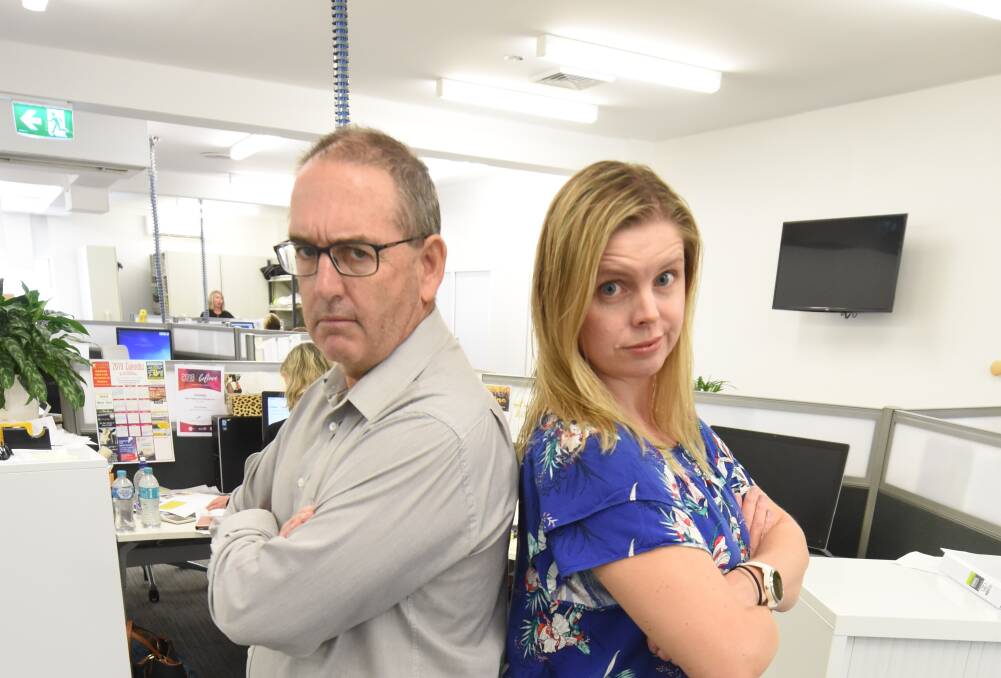 Loggerheads: Pretend Editor Mick McDonald and deputy Lauren Green have clashed over a three-week no culture editorial policy now in place at the Times.