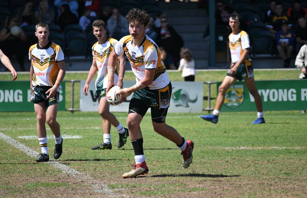Utility back Ethan Ferguson, pictured playing for Group Three, will be have a key role for South Taree under 15s at this weekend's NSW Koori Rugby League Knockout. Photo Country Rugby League
