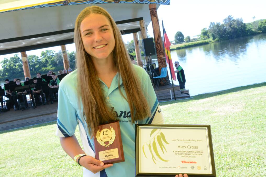 Alex Cross is the 60th Manning River Times-Ken McDonald Memorial Sportstar of the Year.