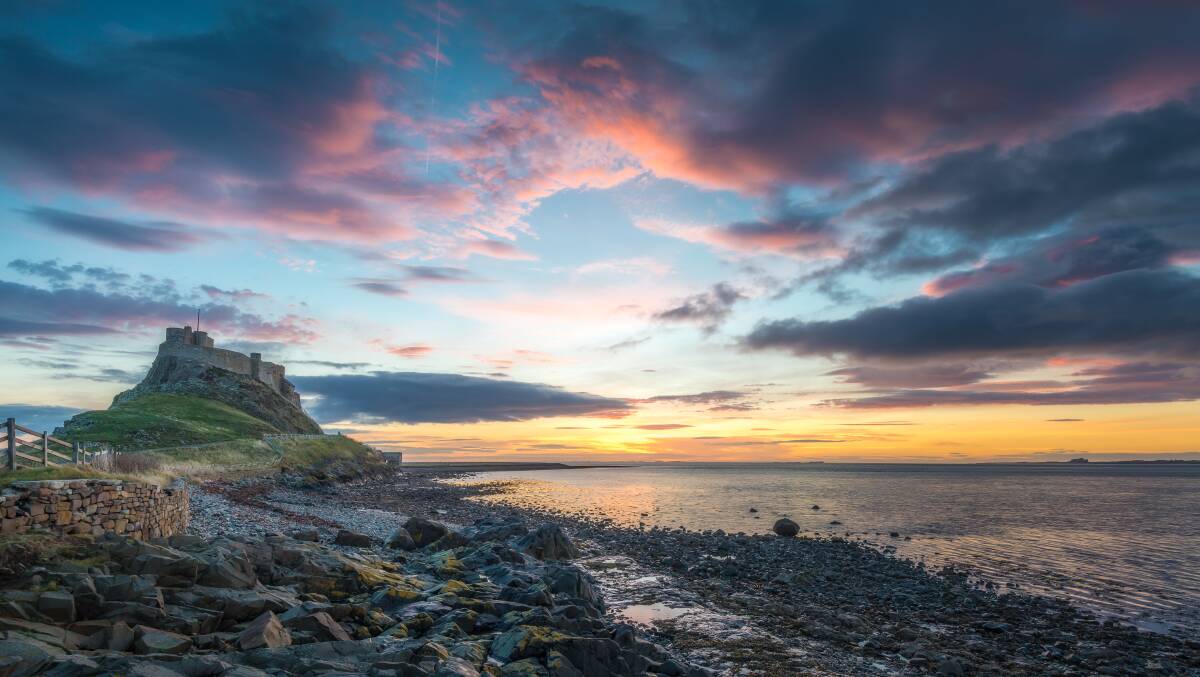 Lindisfarne, known as Holy Island, off the Northumberland coast, the setting of Ann Cleeves' latest Vera novel, The Rising Tide. Picture: Shutterstock