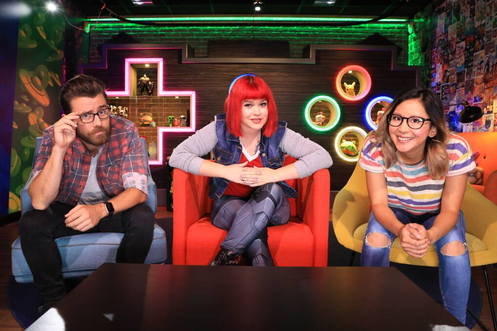 DREAM TEAM: Angus “Goose” Ronald, Gemma "Gem" Driscoll and Angharad “Rad” Yeo are the hosts of Good Game: Spawn Point.