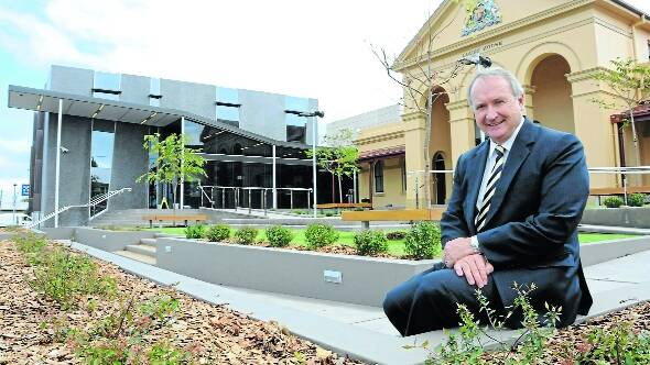 Chief magistrate Graeme Henson outside the Taree Courthouse.