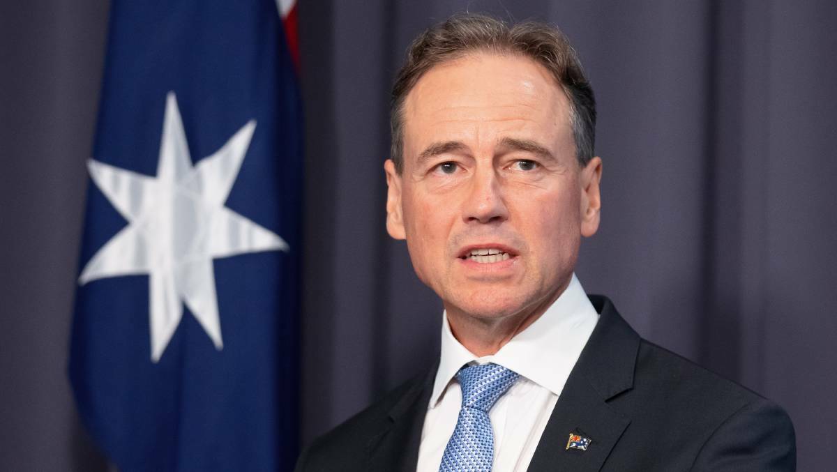 Health Minister Greg Hunt said the vaccine rollout for school-age children was one step closer after the TGA's approval. Picture: Sitthixay Ditthavong, CANBERRA TIMES. 
