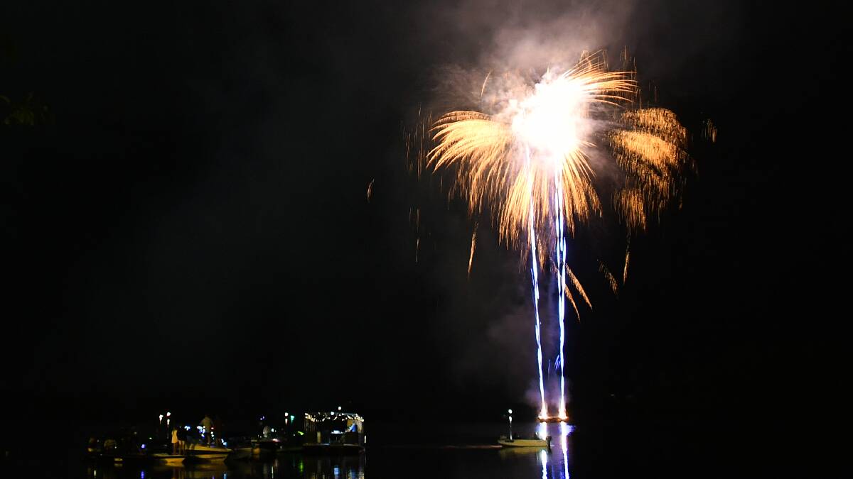MidCoast Council is stepping away from its fireworks hosting duties on New Year's Eve. Scott Calvin picture from Taree's 2023 fireworks display on the riverbank. 