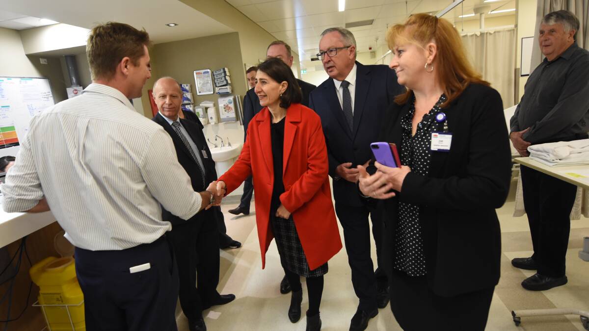NSW Premier Gladys Berejiklian and NSW Health Minister Brad Hazzard toured Manning Hospital on June 1 during the Community Cabinet visit.