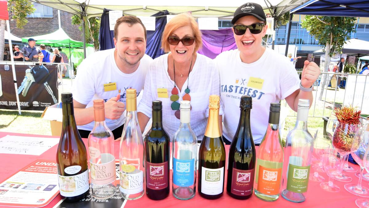 Charles Broadfoot, Judy Frost and Lauren Holdsworth volunteered their time this year at TasteFest.