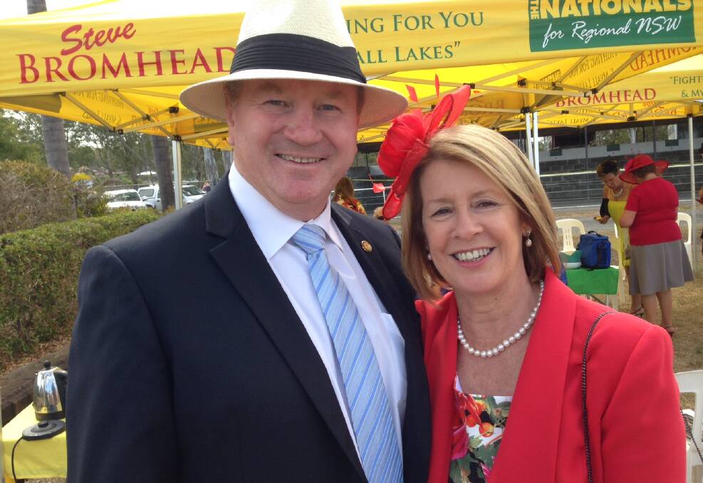 Myall Lakes MP Stephen Bromhead, pictured with his wife Sue, will retire at the next election.