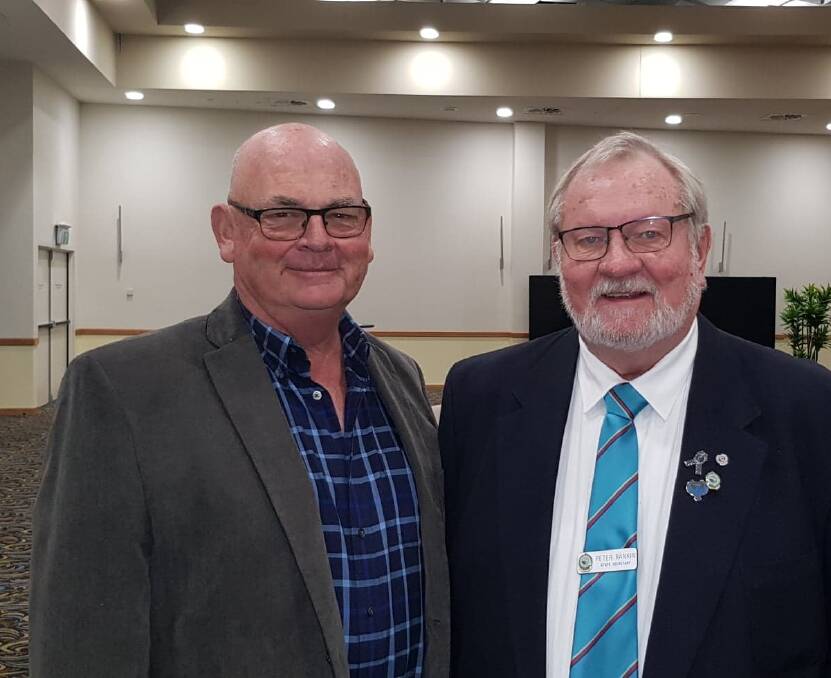 Retired police, Tony Callidine and Peter Rankin, who is the secretary of the NSW retired police association.