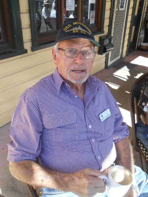 Taree Probus Club member: Barry McDonald enjoying his coffee at Miss Nellies at Kendall