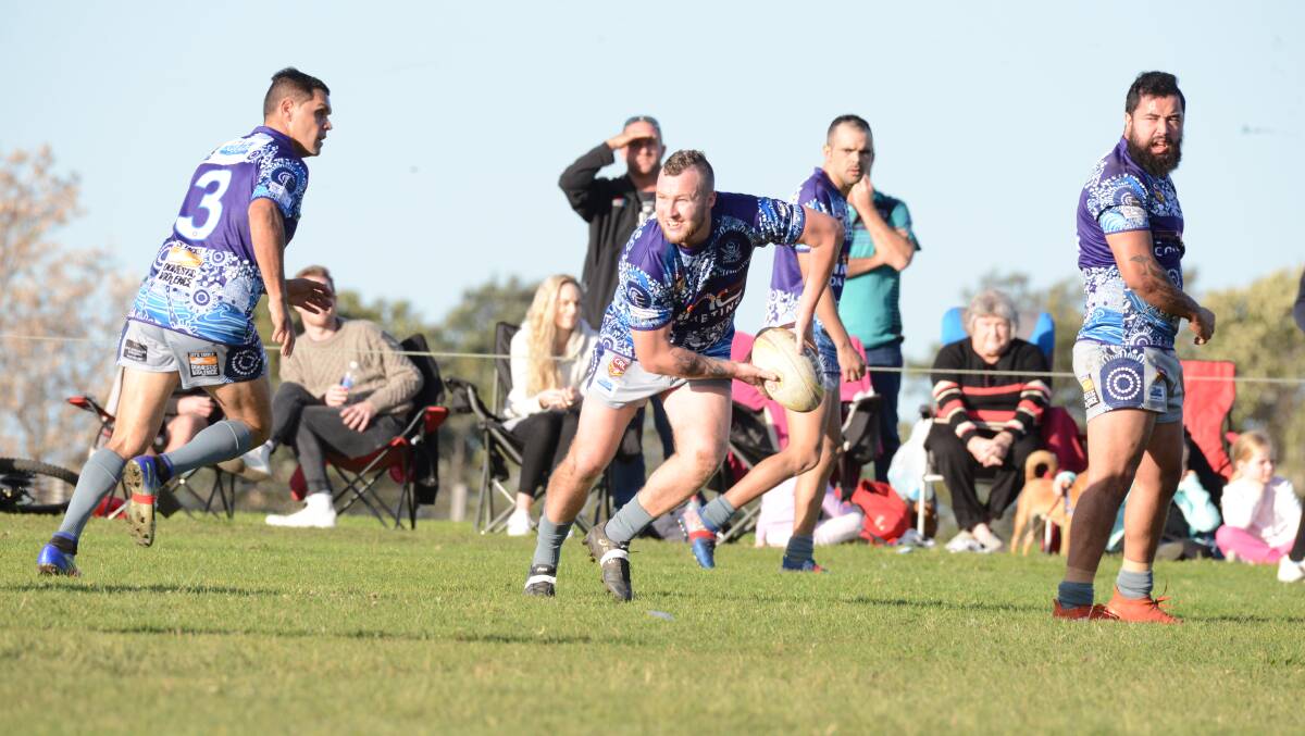 Two tries in five minutes enabled Old Bar to take control of the Group Three Rugby League game against Taree City at Old Bar. Click on the photo to see the gallery and match report.