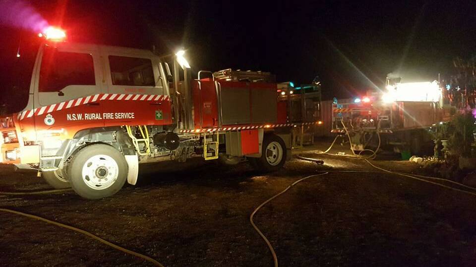 The Kundle Moto Rural Fire Service worked into the night at Mt George, where a fire was threatening a number of properties.