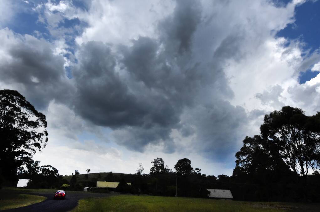 This storm was building up north of Taree early Friday afternoon, December 14.