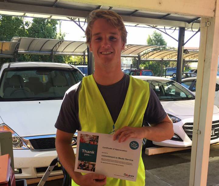 Omnicare Meals Service volunteer Luke Halliwell is one of a growing number of young people committing time to serve their community.