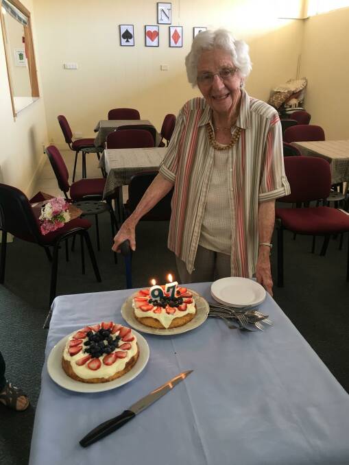 Phyllis Gregg celebrated her 97th birthday with her friends at Taree Bridge Club.