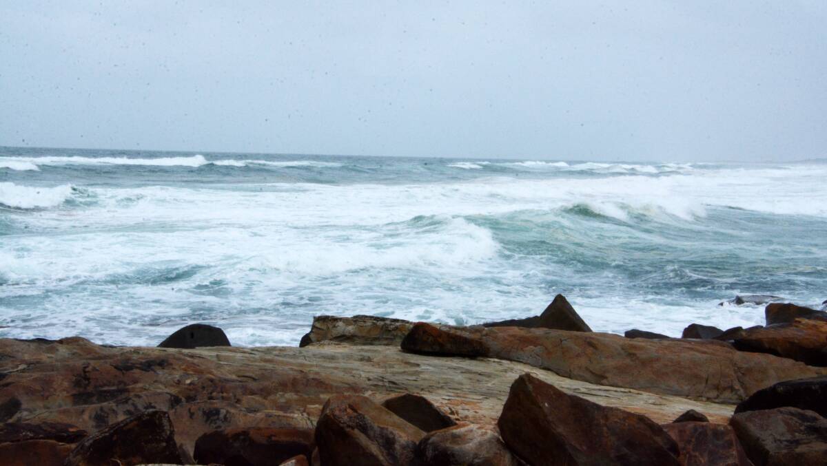 Rough seas and strong winds were accompanied by a little rain this week.