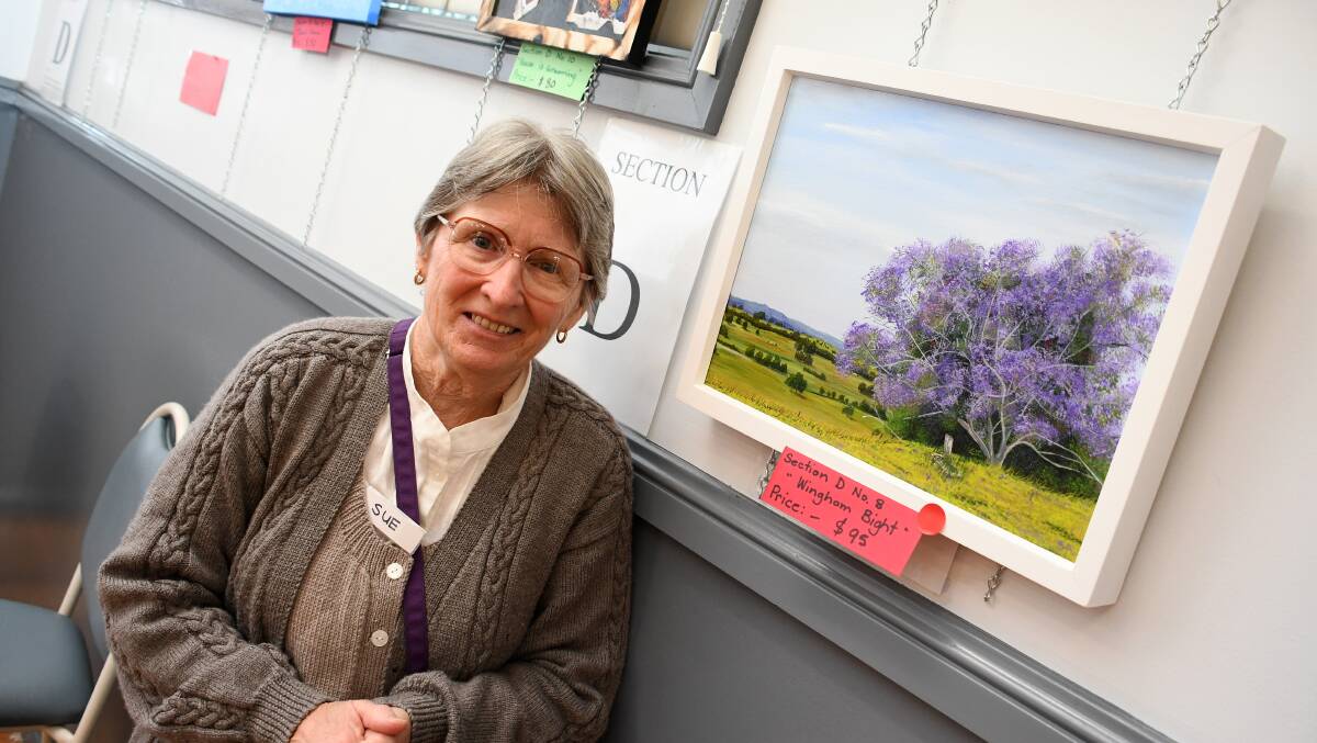 Sue Marvin was among the artists exhibiting at the 2023 Lansdowne Community Hall art exhibition, Scott Calvin picture.