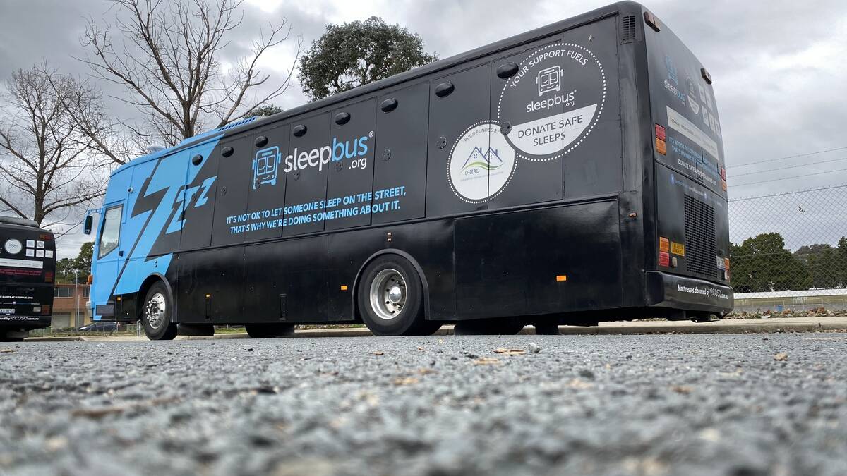 Sleep Bus: completed Sleep Buses are in operation in Melbourne, Canberra and Queanbeyan. Photo supplied