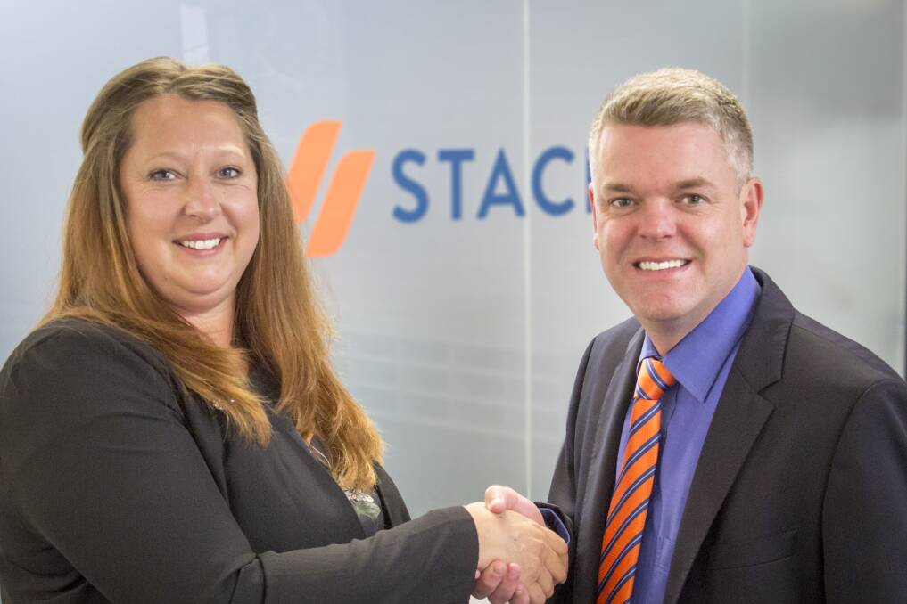 Tamaryn Pedley-Rankin is welcomed to Stacks Law Firm by managing director Justin Stack