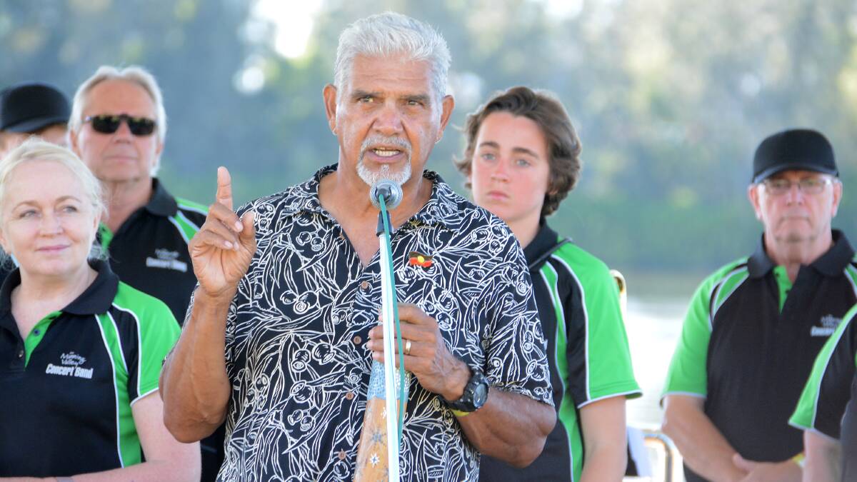 One small change to our national anthem has made a powerful difference in the eyes of Biripi elder Russell Saunders OAM, who gave the Welcome to Country at the Taree Australia Day gathering.