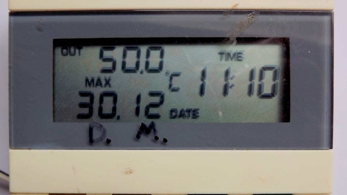Max Bennett's digital temperature gauge (January 2017)
