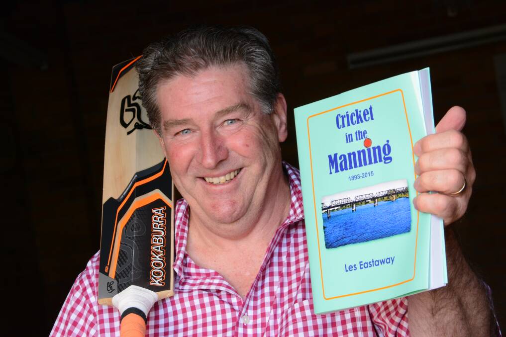 Les Eastaway launched his book detailing cricket in the Manning in 2015.