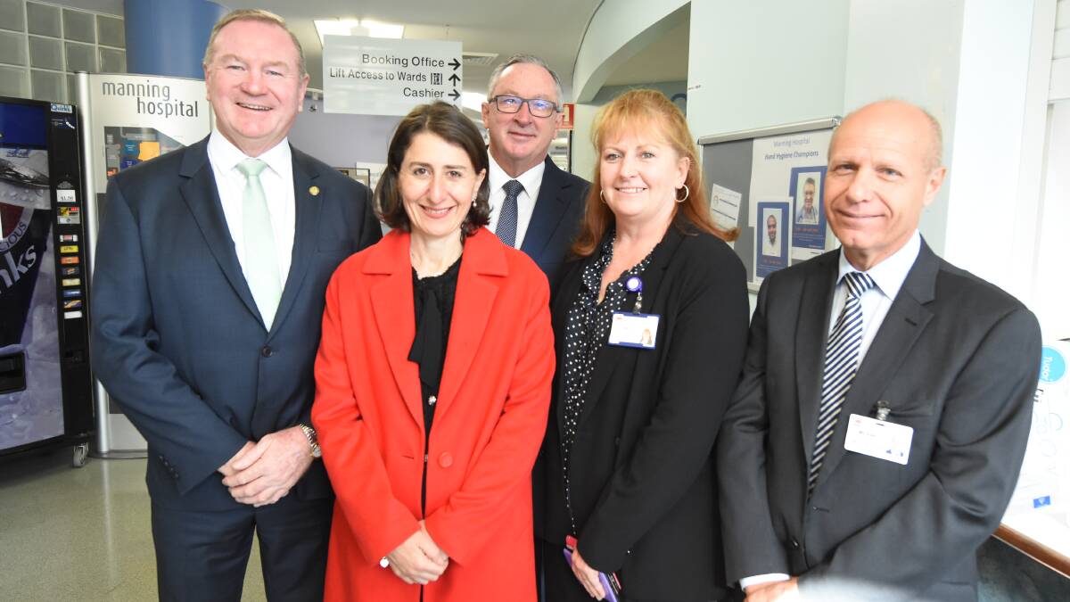 NSW Premier Gladys Berijiklian visited Manning Hospital last June to announce an erxtra $20 million for the hospital's redevelopment. 