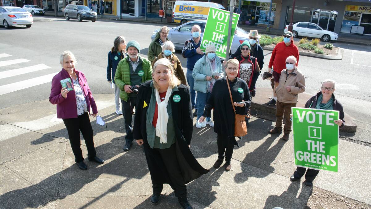 The Greens launched their campaign at Wingham in July.
