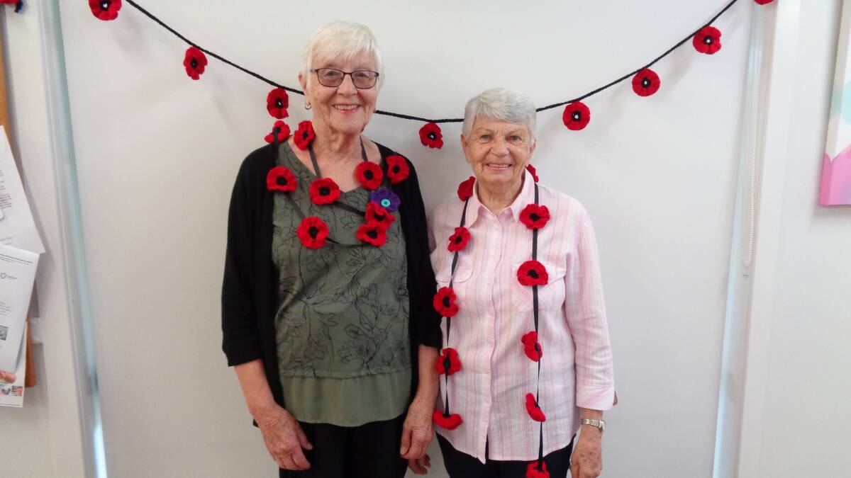 Knitting group members Pam Smith and Marie Gow were the driving force behind the poppy project after being inspired by a similar project in the United Kingdom.