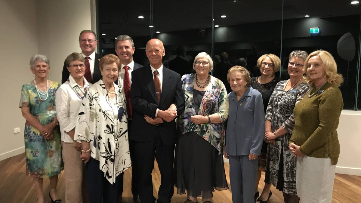 Taree Quotarians with special guests at the September 28 combined service clubs and community groups dinner in Taree.