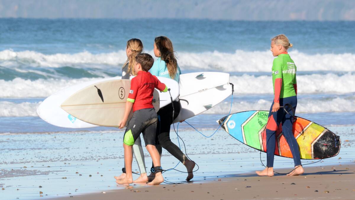 Excellent conditions greeted boardriders when Saltwater Boardriders Club resumed competition, at the start of the school holidays.