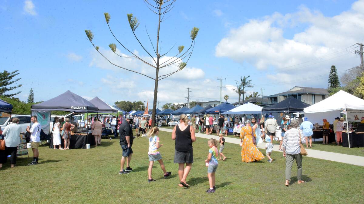 Old Bar Markets are on this Sunday, are near the surf club.