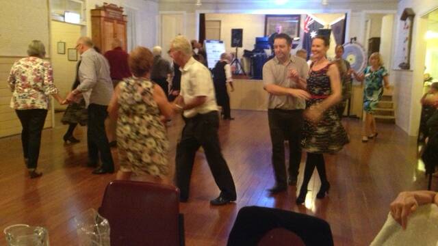 Dancing the night away at Oxley Island Hall.