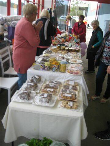Taree VIEW Club had craft and cakes on sale at Bunnings.